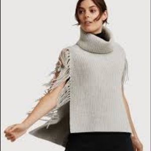 Kit and Ace fringe poncho sweater (one size)